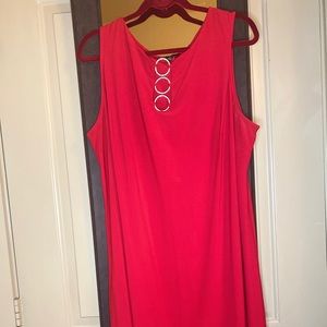 Red, Knee length dress